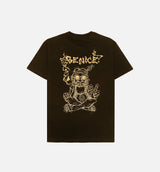 Be Nice Smoke Short Sleeve Tee Mens T-Shirt - Brown