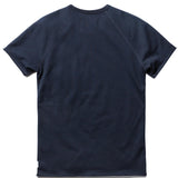Terry Short Sleeve Crew Sweatshirt Mens Shirt - Navy Blue