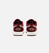 Air Jordan 1 Low Cherrywood Red Cement Grey Grade School Lifestyle Shoe - Cherrywood Red/ Cement Grey