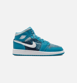 Jordan DM8951-400 Air Jordan Mid Washed Denim Grade School