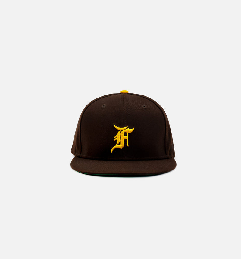 F.O.G. 59Fifty Mens Fitted Hat - Brown/Yellow