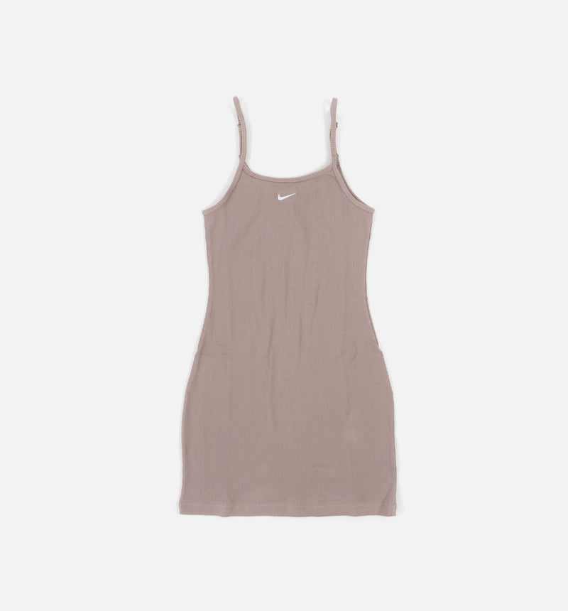Nike DM6230-272 NSW Essential Ribbed Womens Dress - Taupe ShopNiceKicks.com Nike DM6230-272 NSW Essential Ribbed Womens Dress - Taupe ShopNiceKicks.com