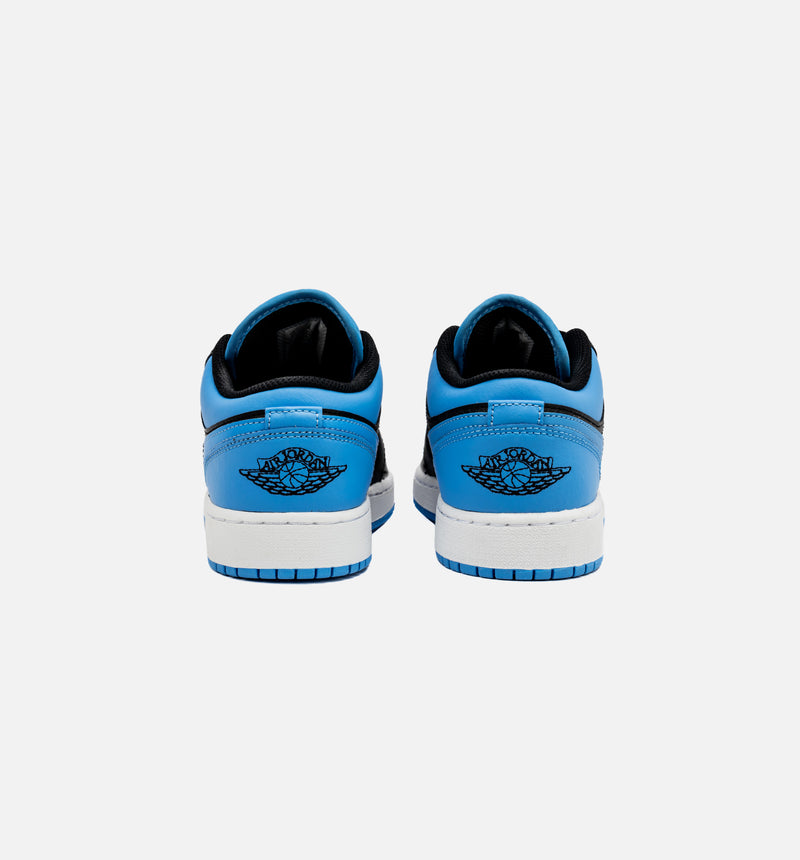 Air Jordan 1 Retro Low University Blue Grade School Lifestyle Shoe - Black/University Blue