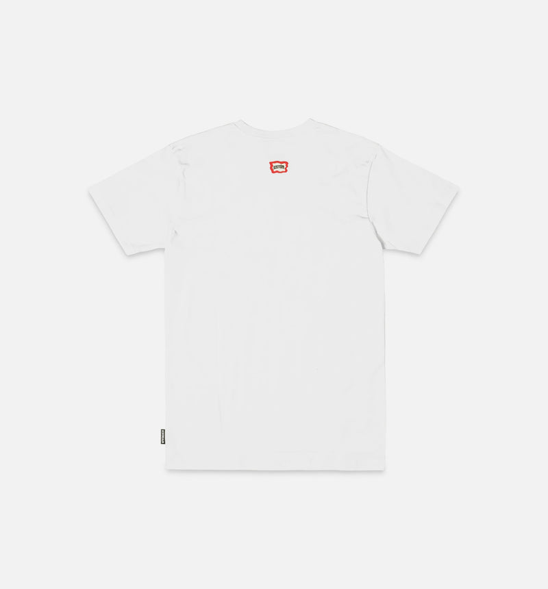 Gleam Short Sleeve Tee Mens T-Shirt - White/Black