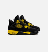 Air Jordan 4  Retro Thunder Mens Lifestyle Shoe - Black/Yellow Limit One Per Customer