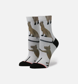 STANCE W415C16CAT-WHT
 Cats Socks Women's - White/Black Image 0