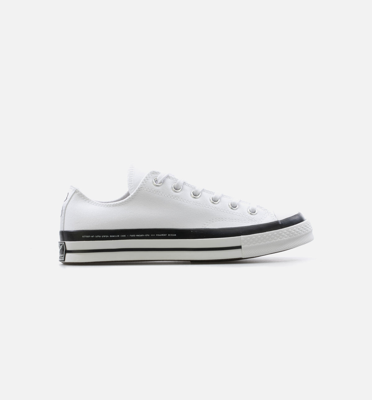 Converse x 7 Moncler Fragment Chuck 70•White•Size 6.5•New