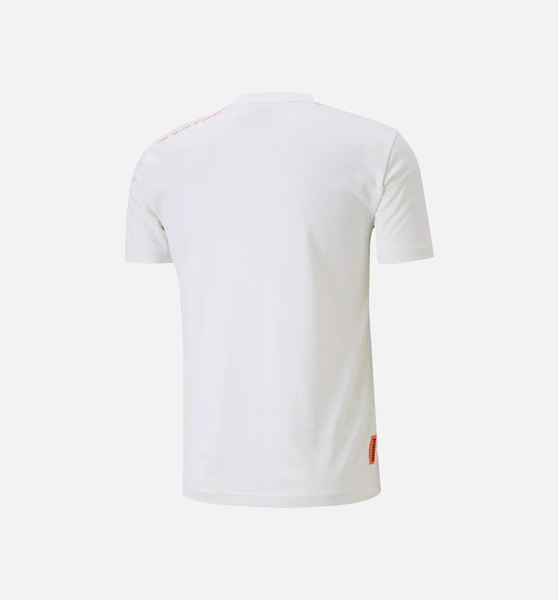 Central Saint Martins X Puma Jacquard Tee Mens T-Shirt - White/Black/Orange