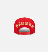 San Francisco 49ers Backletter Arch 9FIFTY Snapback Mens Hat - Red