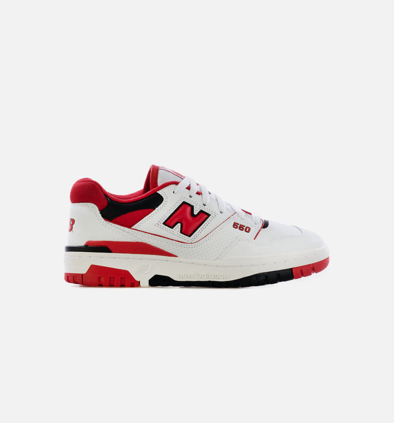 550 White Red Mens Lifestyle Shoe - White/Red