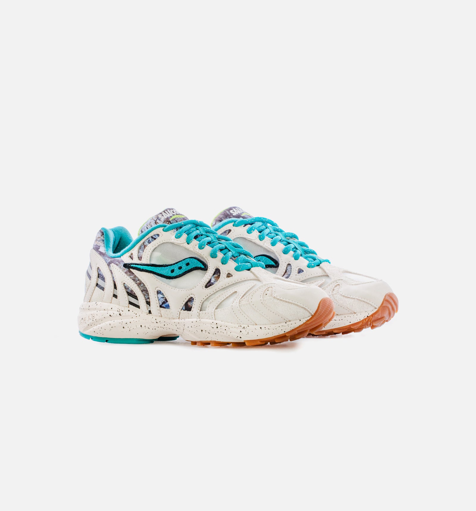 Saucony S70641-1 Grid Azura 2000 Creme Blue Mens Running Shoe