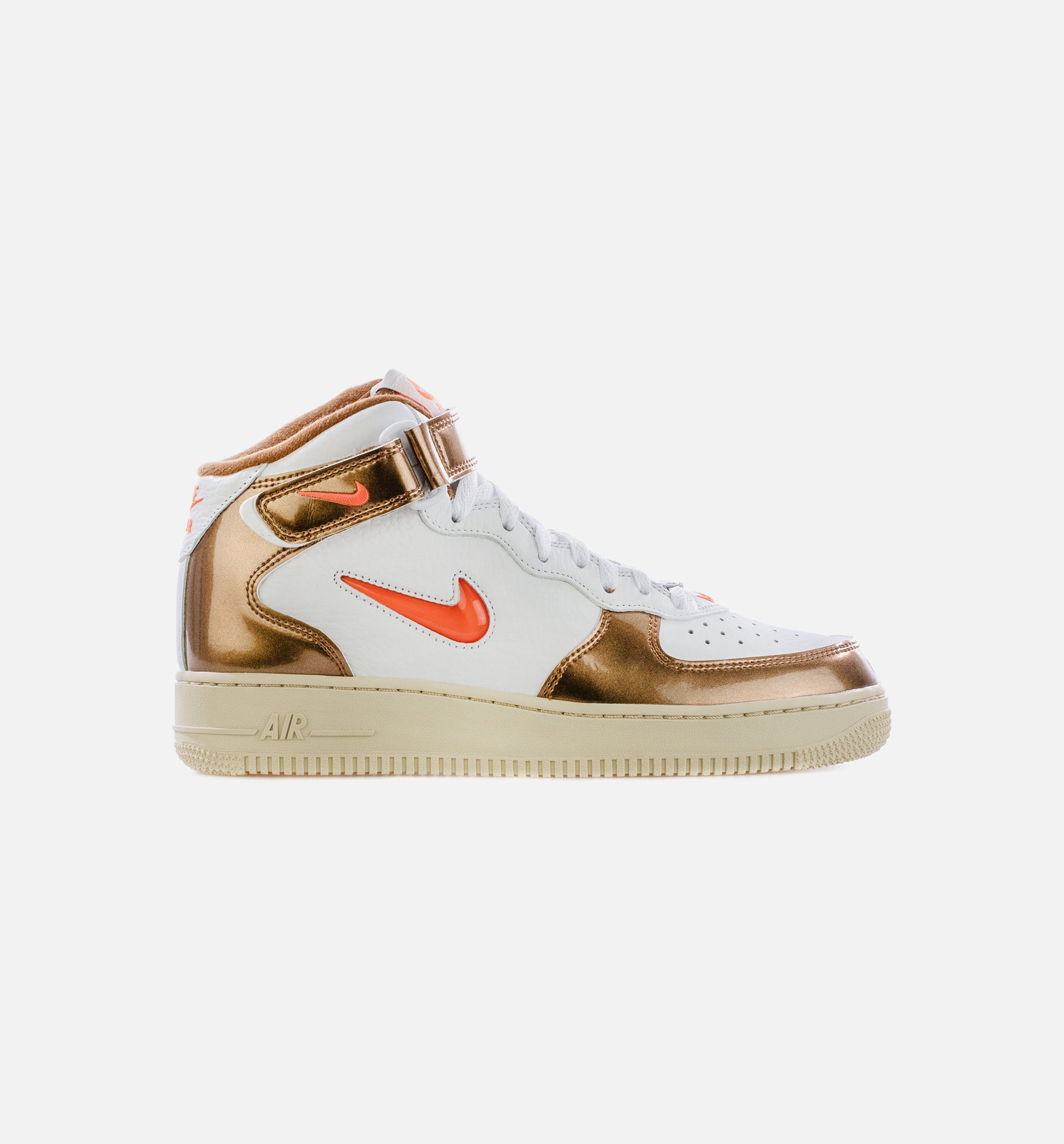 Nike DH5623-100 Air Force 1 Mid Ale Brown Mens Lifestyle Shoe - White/Total  Orange/Ale –