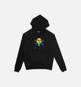 Chenille Mens Hoodie - Black/Black