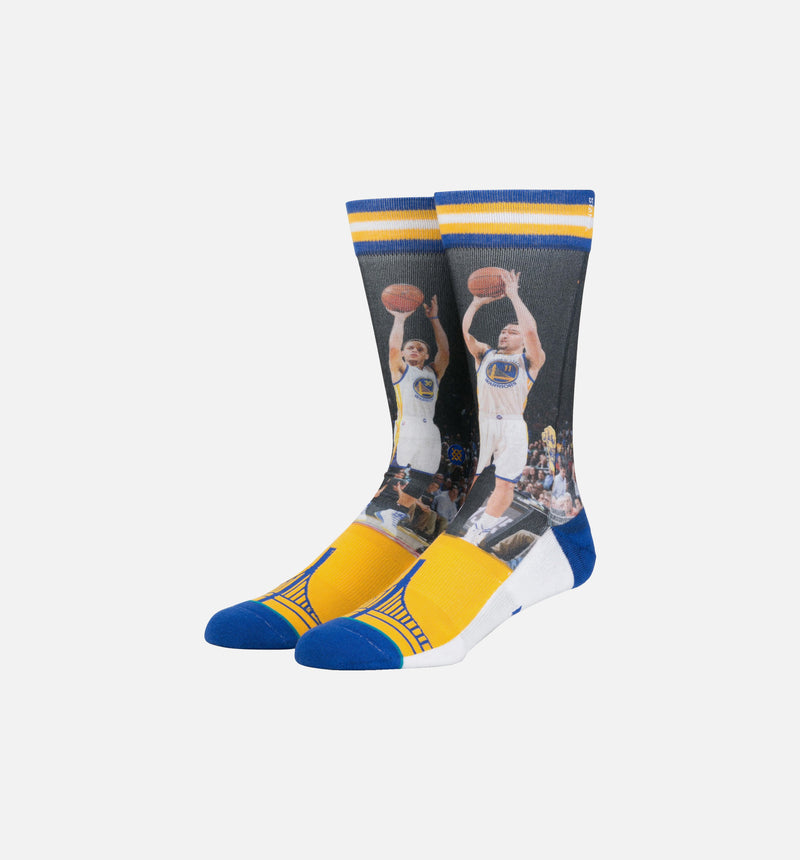 Curry/Thompson Socks Men's - Blue/Yellow