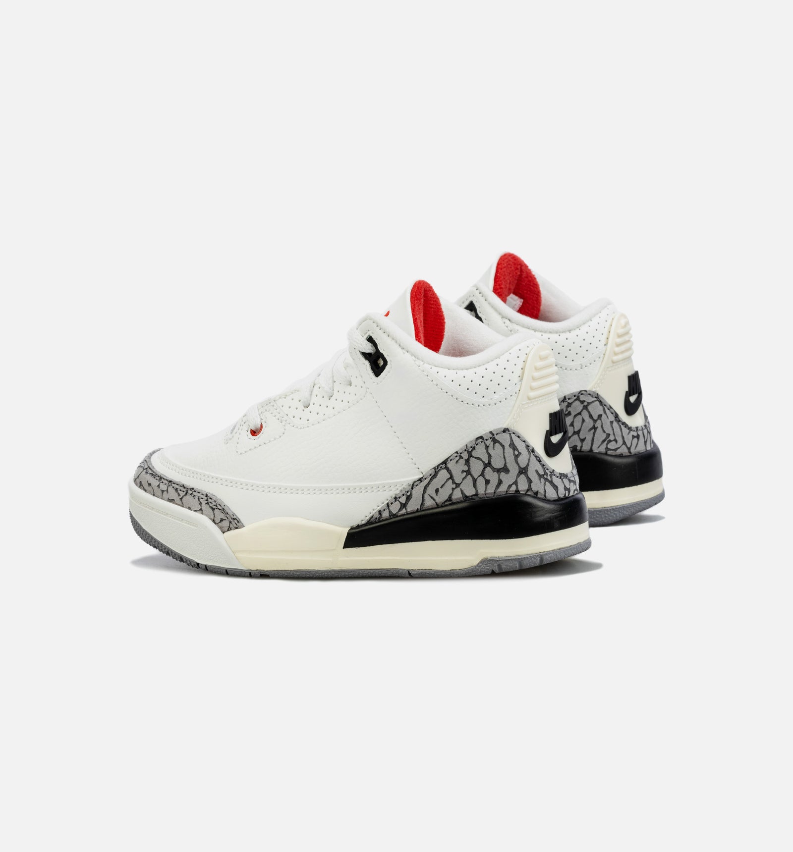 Jordan DM0966-100 Air Jordan 3 Retro White Cement Reimagined Preschool  Lifestyle Shoe - – ShopNiceKicks.com, image size:1600x1720