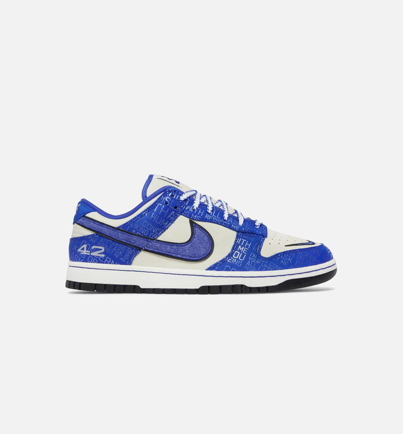 Dunk Low Jackie Robinson Mens Lifestyle Shoe - White/Blue Limit One Per Customer