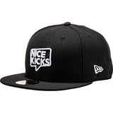 Nice Kicks X New Era Fitted Hat - Black/White