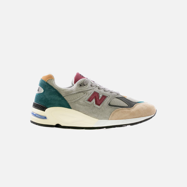 New Balance M990CP2 Made in USA 990v2 Grey Multi Mens Running Shoe Grey Tan Multi ShopNiceKicks