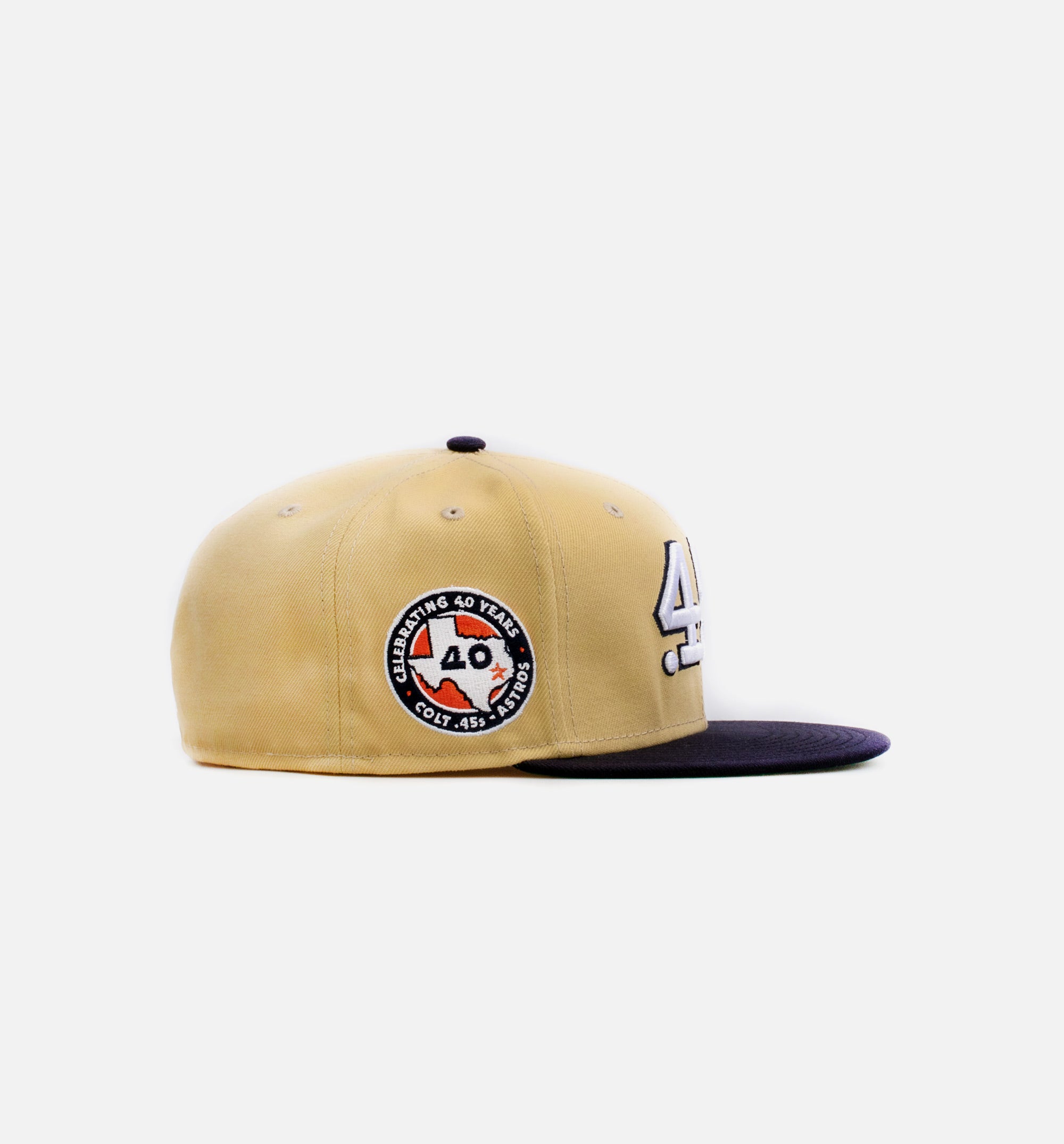 New Era 70726085 Houston Colt .45s Gold Dome 59Fifty Mens Fitted Hat -  Gold/Navy –