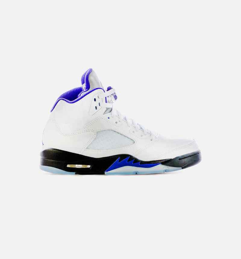 Air Jordan 5 Retro Concord Mens Lifestyle Shoe - White/Purple