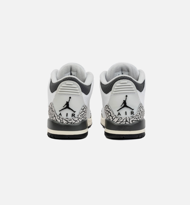 Air Jordan 3 Retro Hide N’ Sneak Grade School Lifestyle Shoe - Black/White