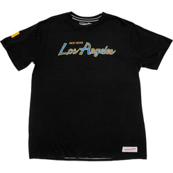 MITCHELL & NESS (SLD) 3118 140 7MNERHN
 Nice Kicks Los Angeles Tee Mens T-Shirt - Black Image 0