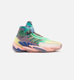 ADIDAS CONSORTIUM FV7333
 Pharrell Williams 0 To 60 Mens Basketball Shoe - Yellow Tint/Legacy Purple/Clear Brown Image 0