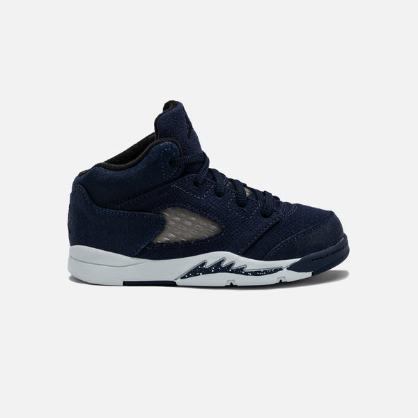 Jordan FN5454 400 Air Jordan 5 Retro Midnight Navy Infant Toddler Lifestyle Shoe Midni ShopNiceKicks