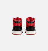 Air Jordan 1 Mid Alternate Red Grade School Lifestyle Shoe - Black/Red