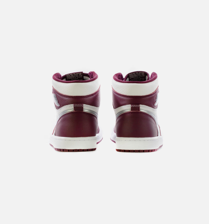 Air Jordan 1 Retro High OG Bordeaux Mens Lifestyle Shoe - Bordeaux/White/Metallic Silver Limit One Per Customer