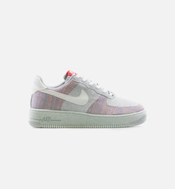 NIKE DH3375-002
 Air Force 1 Crater Flyknit Wolf Grey Mens Lifestyle Shoe - Grey/White Image 0