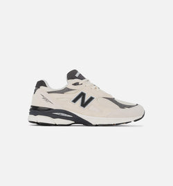 NEW BALANCE M990AD3
 MADE in USA 990v3 Mens Running Shoe - White/Grey Limit One Per Customer Image 0