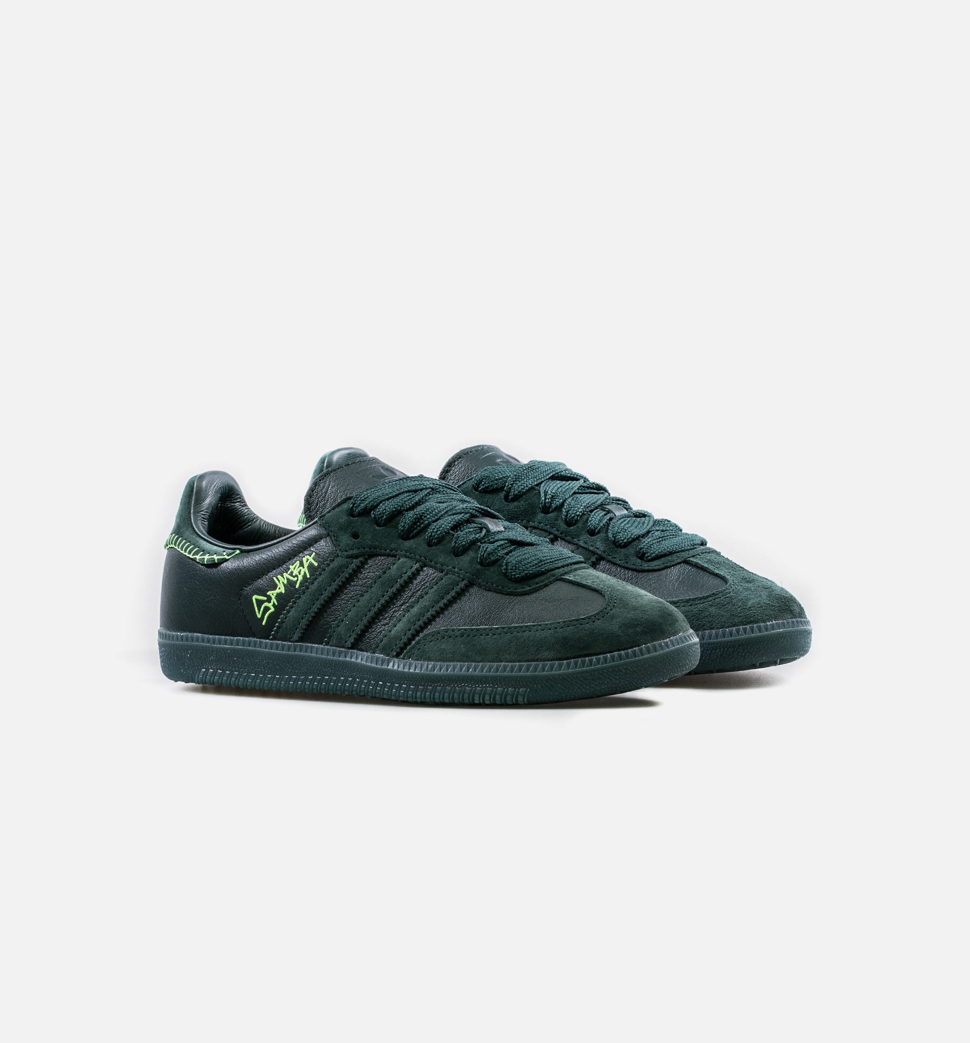 Adidas Consortium FW7458 Jonah Hill Samba Mens Lifestyle Shoe - Green Midnight/Mineral Green ShopNiceKicks.com Adidas Consortium FW7458 Jonah Hill Samba Mens Lifestyle Shoe - Green Midnight/Mineral Green ShopNiceKicks.com