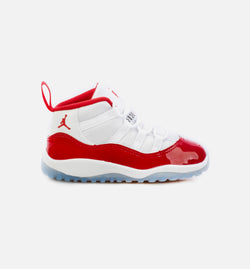 JORDAN 378040-116
 Air Jordan 11 Retro Infant Toddler Lifestyle Shoe - White/Red Image 0