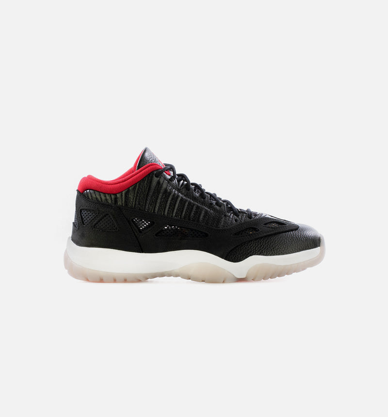 Air Jordan 11 Low IE Bred Mens Lifestyle Shoe - Black/White-/True Red Limit One Per Customer