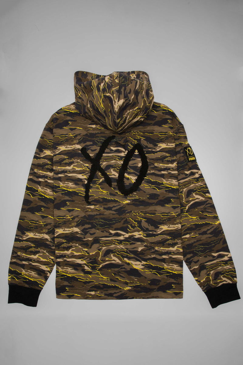 The Weeknd Collection Xo Mens Oversized Hoodie - Camo/Black