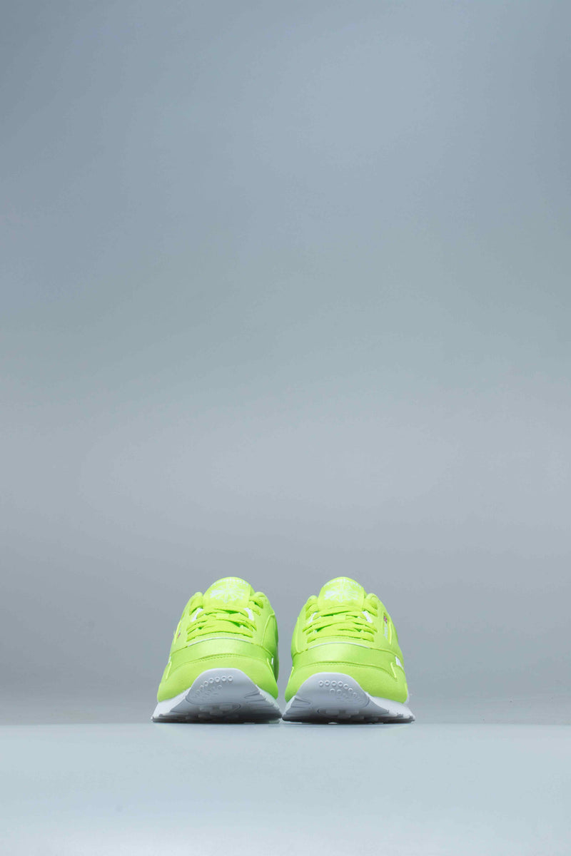 Reebok CN7449 Classic Nylon Lime/White – Neon Color Shoe - Mens