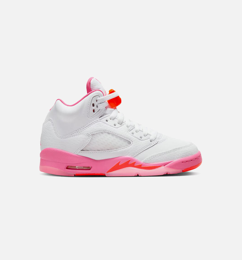 Air Jordan 5 Pinksicle Grade School Lifestyle Shoe - Pink/White