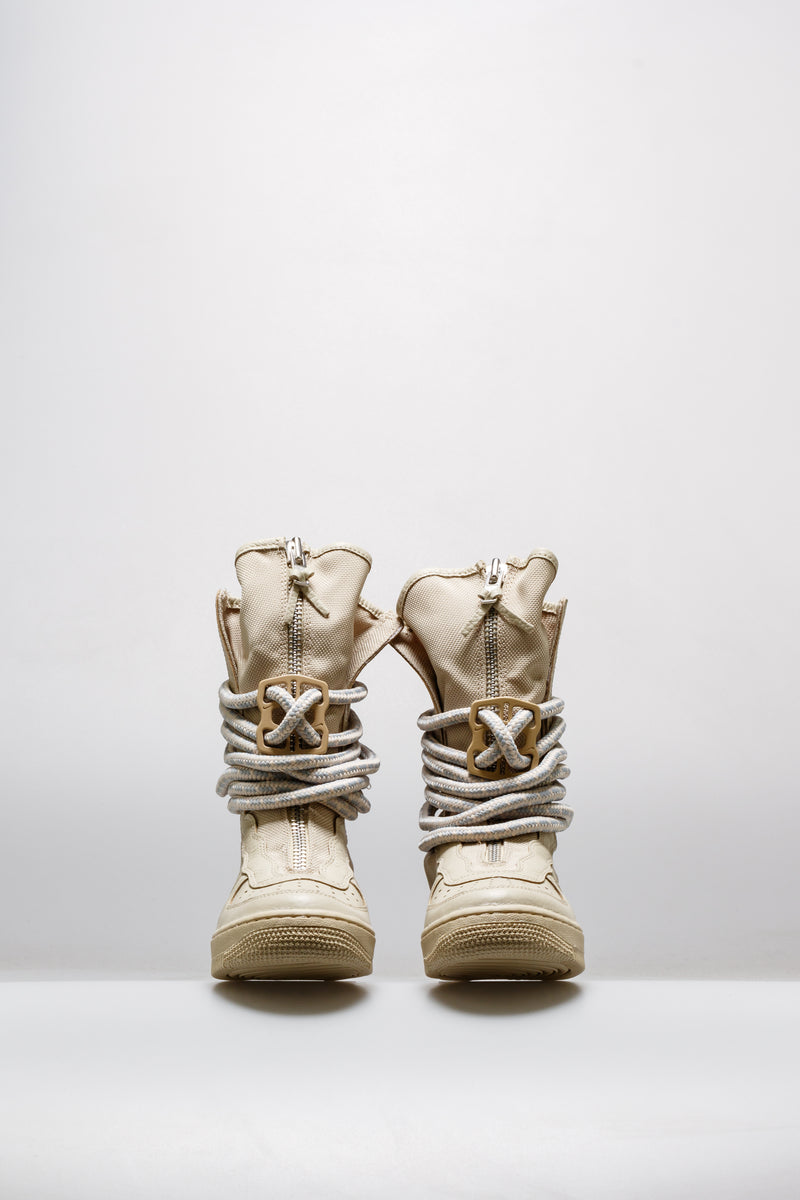 SF Air Force 1 Hi Womens Shoe - Tan/White