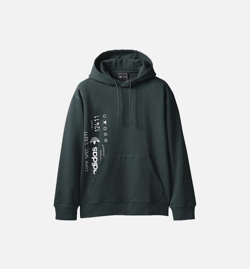 Alexander Wang X adidas Collection AW Graphic Mens Hoodie Green/Green