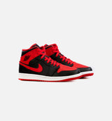Air Jordan 1 Mid Alternate Bred Mens Lifestyle Shoe - Red/Black