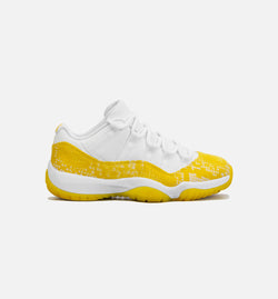 JORDAN AH7860-107
 Air Jordan 11 Retro Low Yellow Snakeskin Womens Lifestyle Shoe - Yellow/White Image 0