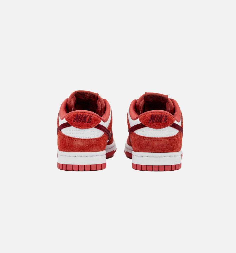 Dunk Low Valentines Day Womens Lifestyle Shoe - White/Adobe/Dragon Red/Team Red