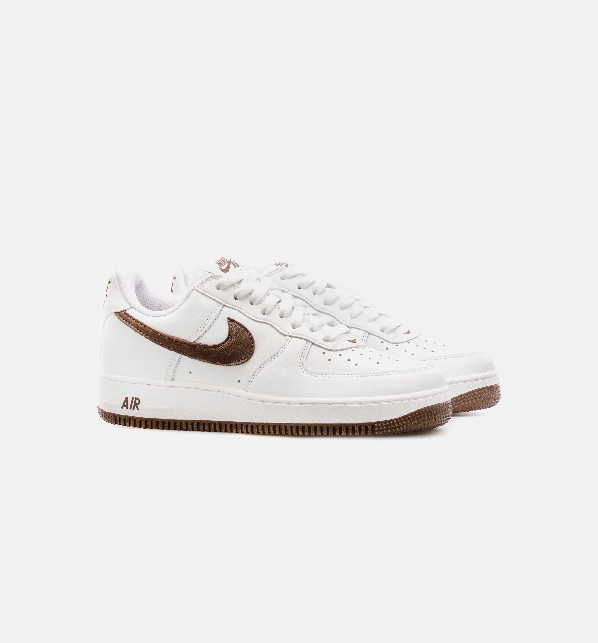 Nike DM0576-100 Air Force 1 Low White Chocolate Mens Lifestyle Shoe - White/ Brown –