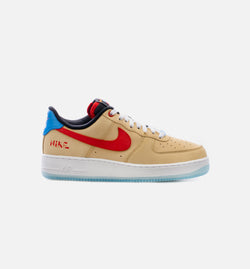 NIKE DQ7628-200
 Air Force 1 Low Satellite Mens Lifestyle Shoe - Beige/Red Image 0