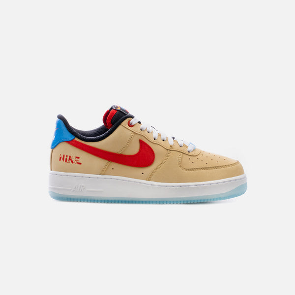 Men\'s Nike Air Force Sneakers in Beige with Red Lining NIKE Air Force 1  main image 3