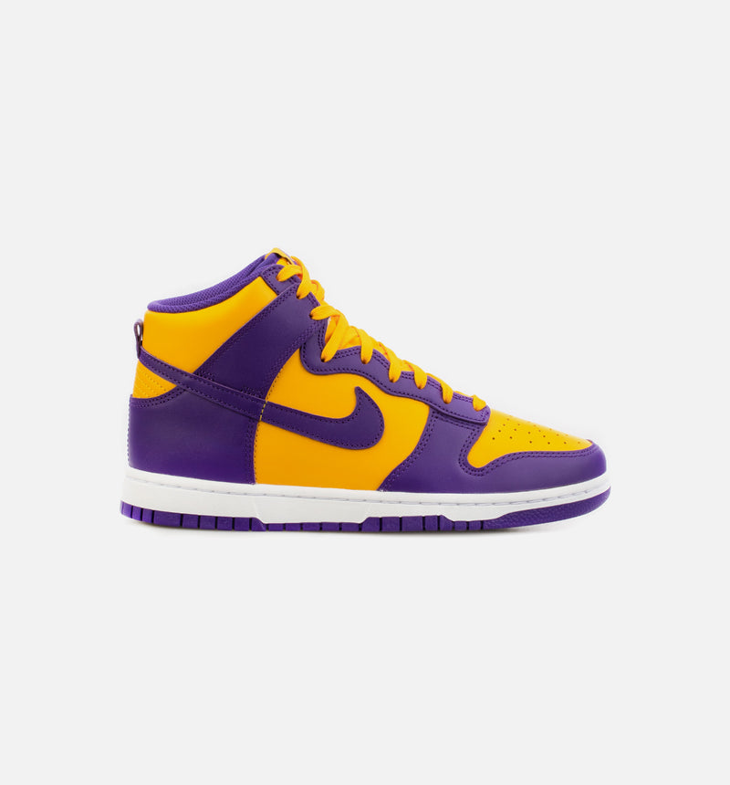 Nike DD1399 500 Dunk High Court Purple Mens Lifestyle Shoe Purple Yellow ShopNiceKicks