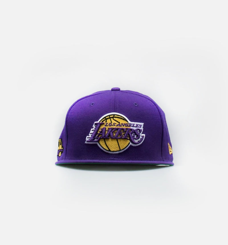 Nice Kicks X New Era Los Angeles Lakers NBA Mens Fitted Hat - Purple/Purple