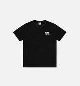 BB Stickered Mens Short Sleeve Shirt - Black