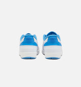 Air Jordan 2 Retro Low University Blue Grade School Lifestyle Shoe - White/Blue